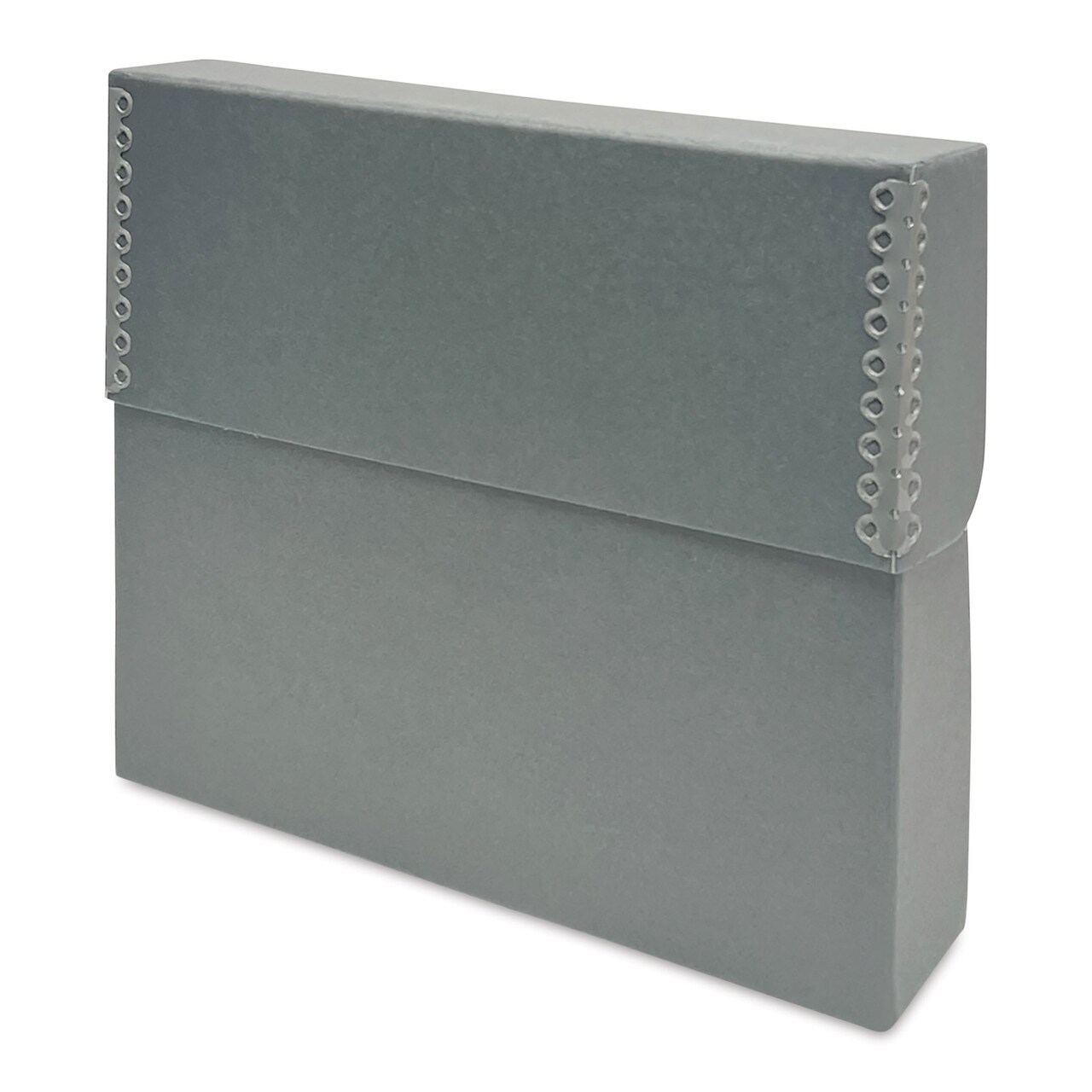 Lineco Archival Document Storage Case - Blue Gray, 12-1/2" x 10-1/2" x 2-1/2"